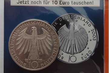 Bild der Petition Ja zum EURO, aber mit DM als Bargeld !