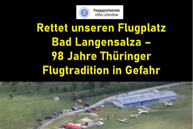 Bilde av begjæringen Rettet unseren Flugplatz Bad Langensalza – 98 Jahre Thüringer Flugtradition in Gefahr