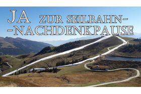 Kép a petícióról:JA zur SEILBAHN-NACHDENKPAUSE
