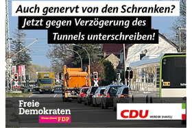 Foto e peticionit:Jetzt gegen Verzögerung des Tunnels in Werder (Havel) unterschreiben!