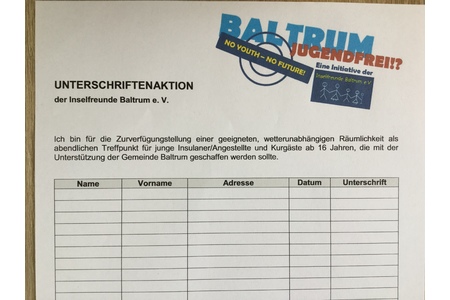 Kép a petícióról:Jugendtreffpunkt