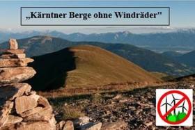 Kép a petícióról:Kärntner Berge ohne Windräder