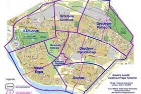 Foto della petizione:KAMIONEK - poprawienie map Warszawy w Miejskim Systemie Informacji (MSI)