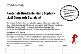 Bild der Petition: Kanton BL - Kantonale Brückenleistung - statt Gang zum Sozialamt