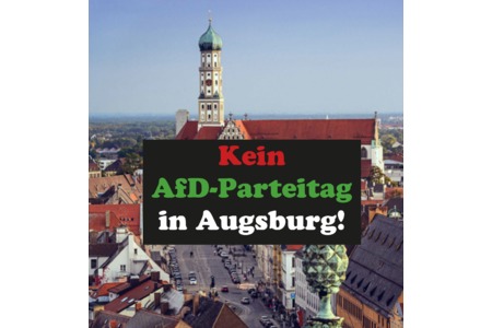 Kép a petícióról:Kein AfD-Parteitag in Augsburg