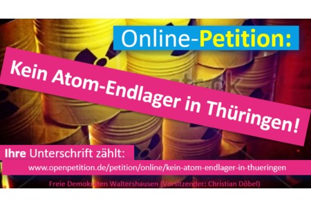 Bild der Petition: Kein Atom-Endlager in Thüringen