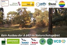 Kuva vetoomuksesta:Kein Ausbau der A 643 im Naturschutzgebiet