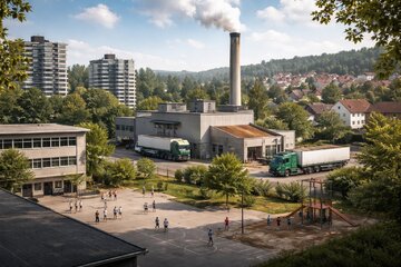 Bild der Petition Kein Biomasseheizkraftwerk im Wohngebiet Grauhalde – Schulgelände und Anwohner schützen!