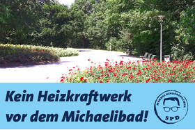 Kép a petícióról:Kein Gasheizwerk vor unserem Michaelibad!