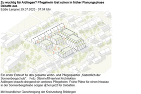 Εικόνα της αίτησης: Kein Pflegezentrum im Wohngebiet Sonnenberg!