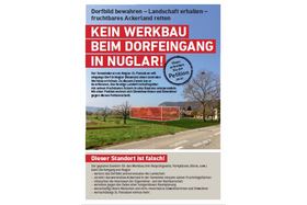 Slika peticije:Kein Werkbau beim Dorfeingang in Nuglar