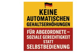 Bild der Petition: Нет автоматическому повышению зарплат депутатов Бундестага — за социальную справедливость вместо сам