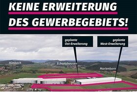 Slika peticije:Keine Erweiterung des Interkommunalen Gewerbegebietes Limes