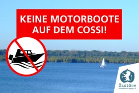 Kép a petícióról:Keine Motorboote auf dem Cossi!