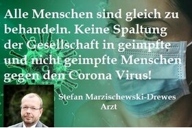Pilt petitsioonist:Keine Sonderrechte für an Corona geimpfte Bürger in Deutschland - Alle Bürger gleich behandeln