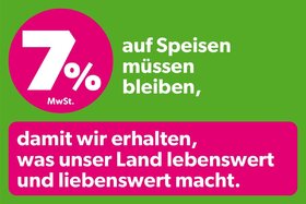 Picture of the petition:Keine Steuererhöhung: 7% Mehrwertsteuer auf Speisen in der Gastronomie müssen bleiben!