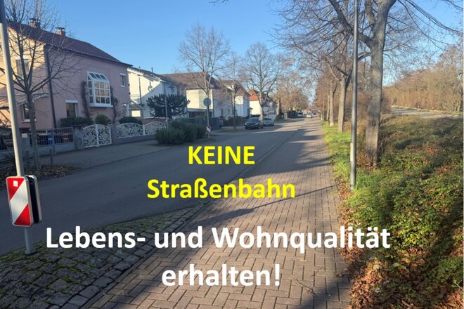 Image de la pétition Keine Straßenbahn durch Oppau, Edigheim und Pfingstweide - Lebens- und Wohnqualität erhalten!
