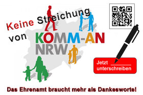 Bild der Petition: Keine Streichung von KOMM-AN NRW – das Ehrenamt braucht mehr als Dankesworte!