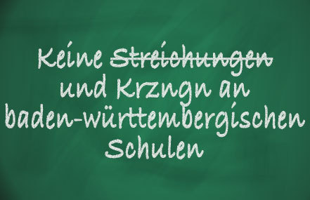 Photo de la pétition :Keine Streichungen und Kuerzungen an baden-wuerttembergischen Schulen !