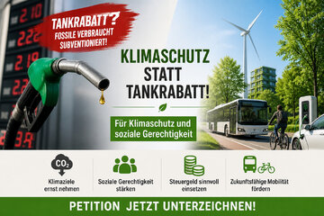 Image of the petition Keine Subvention fossiler Kraftstoffe durch Tankrabatt – für Klimaschutz und soziale Gerechtigkeit