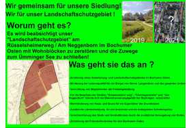 Zdjęcie petycji:Keine weitere Bebauung des Grüngürtels in Bochum Langendreer / Rüsselsheimer Weg