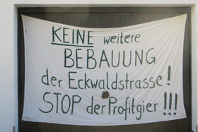 Photo de la pétition :Keine weitere Bebauung in der Eckwaldstraße in Herlikofen!