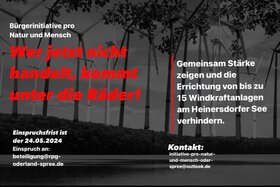 Bild der Petition: Keine Windkraftanlagen am Heinersdorfer See!