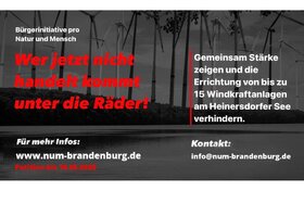 Image of the petition: Keine Windkraftanlagen am Heinersdorfer See!