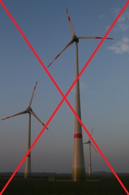 Slika peticije:Keine Windkraftanlagen in Fünfseen
