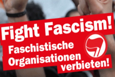 Bilde av begjæringen:Keinen Fußbreit den Faschisten am 7.5. in Hildburghausen