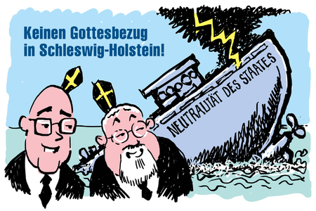 Kép a petícióról:Keinen Gottesbezug in Schleswig-Holstein!