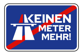 Picture of the petition:Keinen Meter mehr!