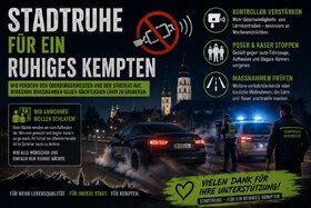 Bild der Petition: Kempten: Schluss mit nächtlichem Auto-Lärm – für ruhige Nächte in unseren Wohngebieten