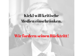 Pilt petitsioonist:Kickl muss sofort zurücktreten!
