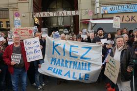 Kép a petícióról:Kiezmarkthalle statt Luxus-Food-Halle! Aldi bleibt in der Markthalle Neun Berlin Kreuzberg!