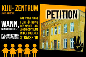 Kép a petícióról:KiJu-Zentrum - Wann, wenn nicht jetzt!