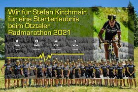Bild der Petition: Kirchmair Cycling Community für Stefan Kirchmair: für eine Starterlaubnis beim Ötztaler Radmarathon