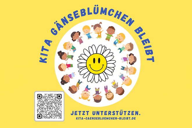 Image of the petition Kita Gänseblümchen muss bleiben - rette unsere Kita mit Deiner Unterschrift !