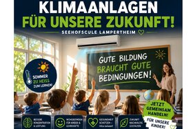 Bild der Petition: Klimaanlagen für die Seehofschule Lampertheim und das Lernmobil – Für ein gesundes Lernklima
