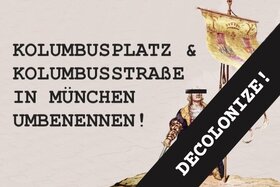 Slika peticije:Kolumbusplatz/-straße umbenennen!