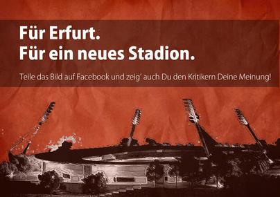 Photo de la pétition :Komplettsanierung/Umbau des Erfurter Steigerwaldstadions zur Multifunktionsarena!