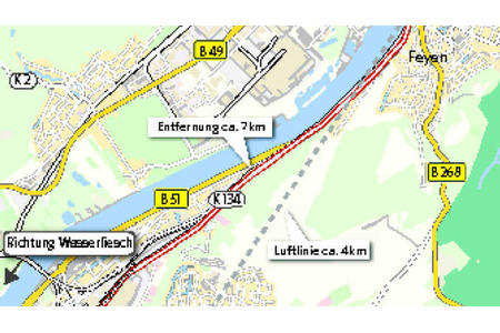 Slika peticije:Konz / Roscheid - Zufahrt zur Pellinger Straße - Trier