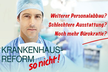 Pilt petitsioonist:Krankenhaus-Reform? So nicht!