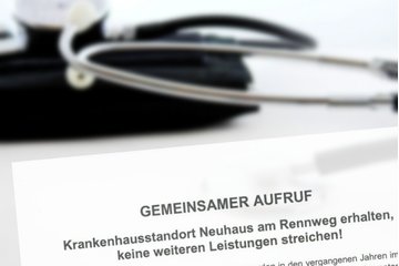 Bild der Petition Krankenhausstandort Neuhaus am Rennweg erhalten, keine weiteren Leistungen streichen!