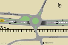 Bild der Petition: Kreisverkehr mit Tunnel für die B27 in Jagstfeld – Seit 30 Jahren geplant, jetzt umsetzen!