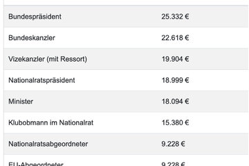 Bild der Petition Kürzung der Regierungsgehälter & Abschaffung des PR Budgets zur Auszahlung auf jeden in Österreicher