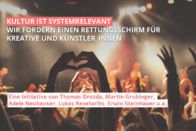 Снимка на петицията:Kultur ist systemrelevant - Rettungsschirm für Kreative und Künstler_innen