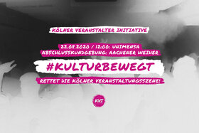 Снимка на петицията:#kulturbewegt – Rettet die Clubkultur in Köln
