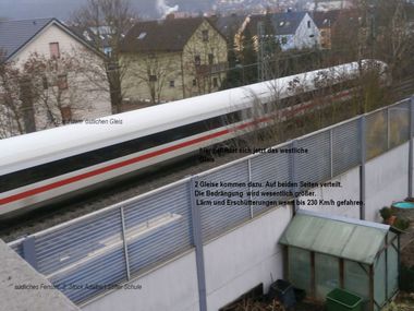 Bild der Petition: Lärmminderung bei Ausbau neuer Bahntrasse. 
