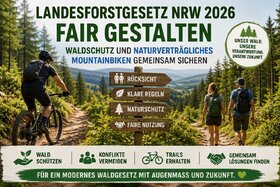 Bild der Petition: Landesforstgesetz NRW 2026 fair gestalten – Waldschutz und naturverträgliches Mountainbiken gemeinsam